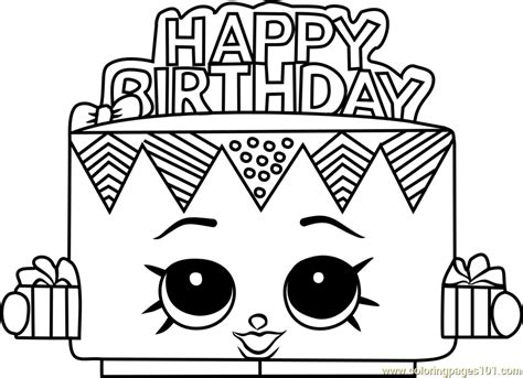 birthday betty shopkins coloring page  kids  shopkins printable coloring pages