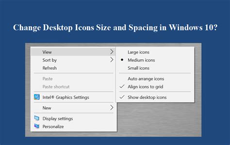 Change Desktop Icon Size Windows 10 How To Change Icon Sizes On Windows 10 Windowsobserver