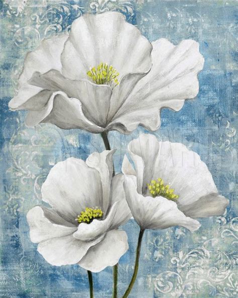 White Flowers 4 Poppy Painting Painting Art Lesson Flower Painting