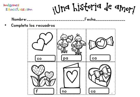 Fichas San Valentín 14 Febrero 15 Imagenes Educativas