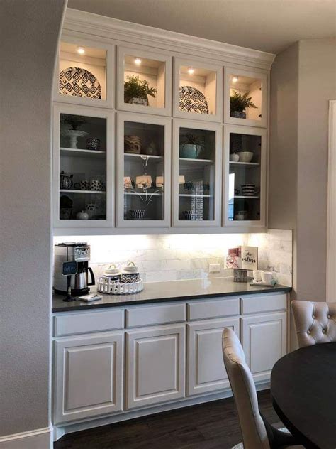 Love The Look Of This Built In Cabinetry With The Glass Uppers For