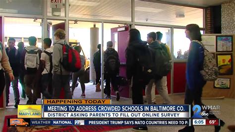 Overcrowding Solutions Sought By Baltimore County Public Schools Youtube