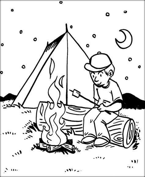 Camping Coloring Pages Printable At Getdrawings Free Download