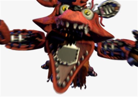 When you get jumpscared by withered foxy in the endoskeletons mouth for