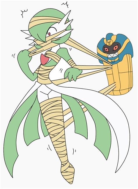 Remake Cofagrigus Uses Bind On Gardevoir By Frostythefroslass On Deviantart