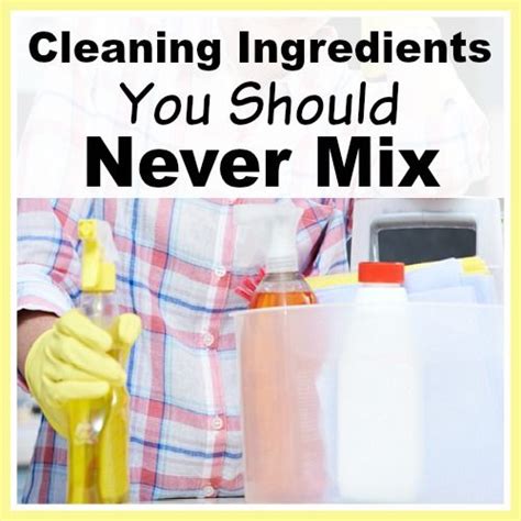 All Natural Cleaning Ingredients You Should Never Mix Natural