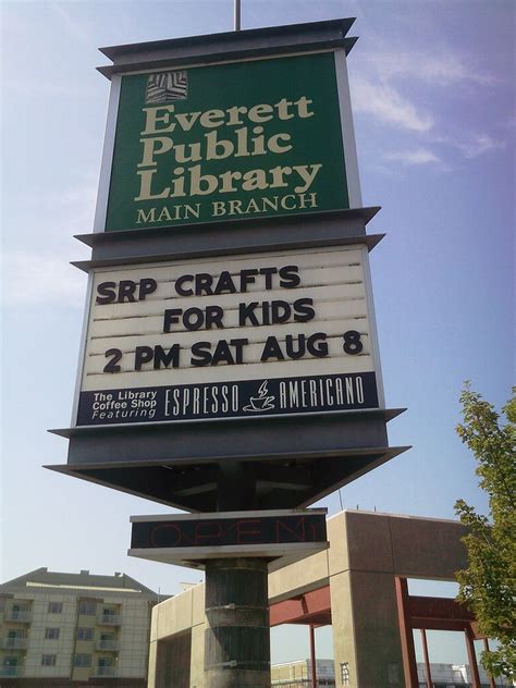 Everett Public Library In Everett Wa Exterior Signage Flickr
