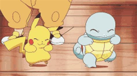 Squirtle Dancing With Pikachu 