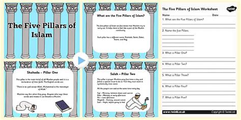 The Five Pillars Of Islam Powerpoint And Worksheet Pack