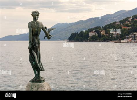 OPATIJA Croatia August 2 2022 Statue Of The Maiden With The