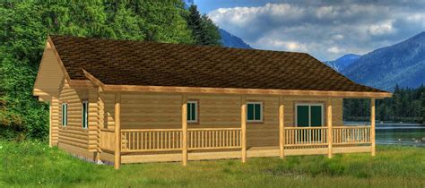 Eagle Creek Ranch Log Cabin With Full Porches Lazarus Log Homes
