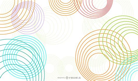 Colorful Abstract Circles Design Vector Download