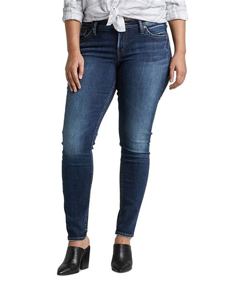 Silver Jeans Co Plus Size Suki Super Skinny Jeans And Reviews Jeans