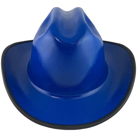 Outlaw Cowboy Hardhat With Ratchet Suspension Royal Blue