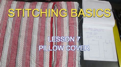 Diy Stitching Basics Lesson 7 Pillow Covers தலையணை உறை தைப்பது
