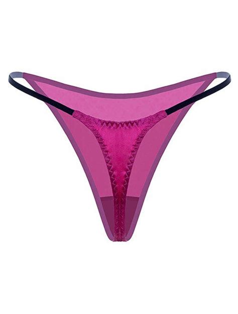 Buy Silriver Womens Silk Satin Panties Thong Sexy G String Thongs T Back Satin Bikini Underwear