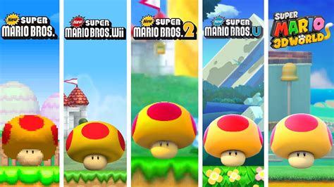 Mega Mushrooms In Some 2d And 3d Mario Games Youtube