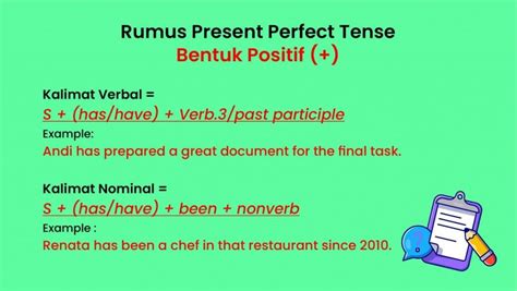 Contoh Kalimat Present Perfect Tense Lengkap Dengan Penjelasan Dan