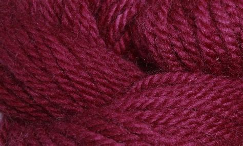 Avl Looms Certified Organic Merino Wool Garnet Red Color Worsted