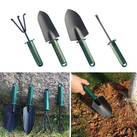 4pcs Kids Mini Gardening Tools Set Gardening Shovel Small Garden Rake