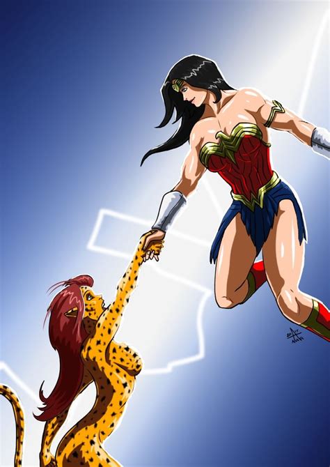 Fan Art Wonder Woman And Cheetah By Adamantis If You