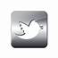 Download High Quality Transparent Twitter Logo Silver PNG 