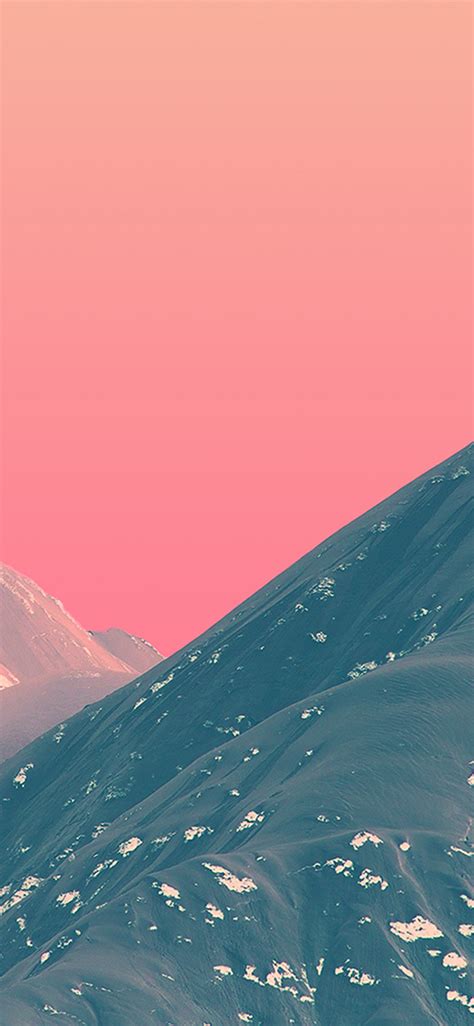 Apple Iphone Wallpaper Bf71 Mountain Pink Nature Art