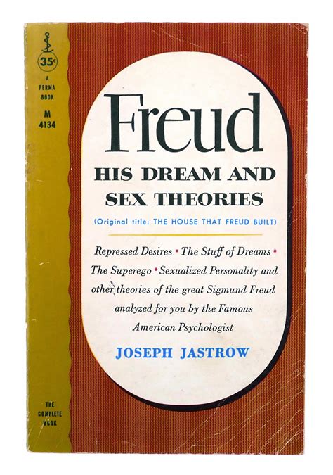 Freud His Dream And Sex Theories By Jastrow Joseph Very Good Mass