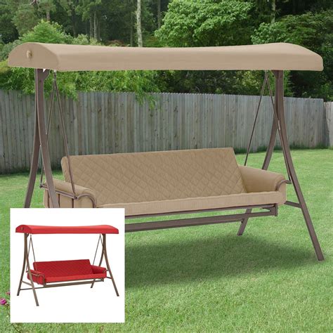 Thanks to the lightweight design, this canopy top is easy to carry and does not add extra weight to your swing chair. Swing Replacement Canopy & Patio Easy Patio Ideas Patio ...