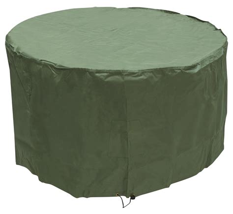 Woodside 4 6 Seater Green Waterproof Round Garden Patio Table Cover