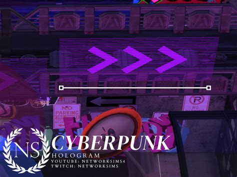 The Sims Resource Cyberpunk City Clutter Hologram I