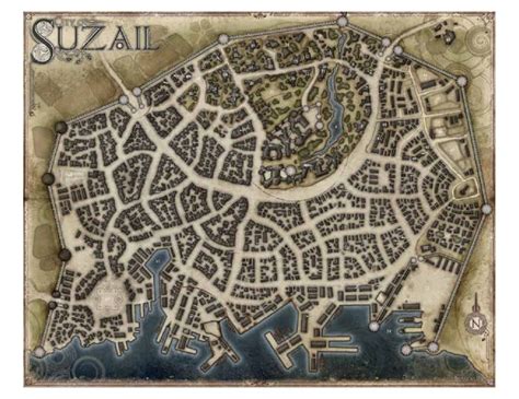 Image Result For Suzail Cormyr 5e Fantasy World Map Fantasy City Map