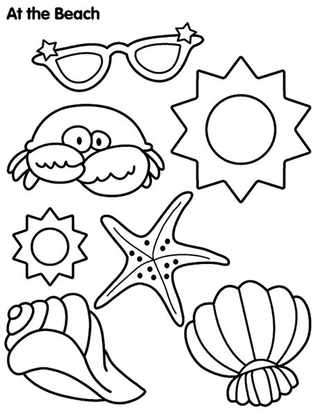 Beach In Summer Coloring Pages Disney Coloring Pages