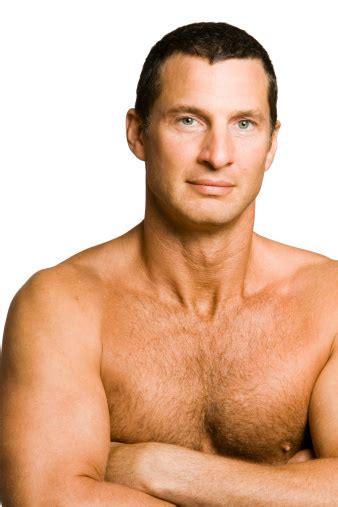 Men Shirtless Mature Adult Chest Hair Pictures Images And Stock Photos