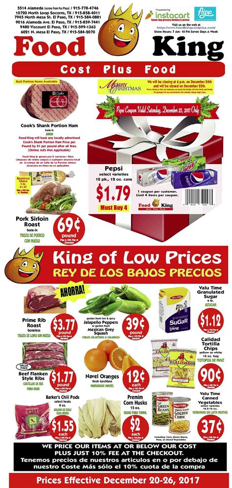Review crime maps, check out nearby restaurants and amenities, and read what locals say about heart of lubbock. Food King Weekly Ad December 20 - 26, 2017 - Food King ...