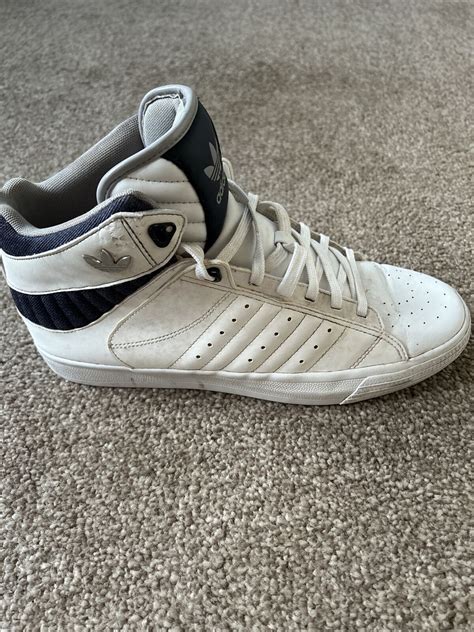 Adidas Originals Freemont Mid Top Trainers Size 11 Mens White Leather
