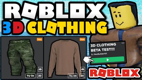 New Roblox Layered 3d Clothing Is Here Its Kind Of Weird Youtube