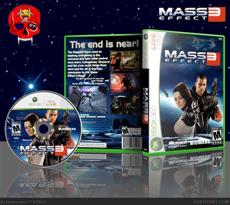Mass Effect 3 Xbox 360 Box Art Cover By Watsonator117
