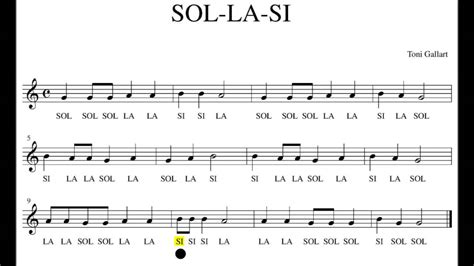 Sol La Si Partitura Playalong Flauta Recorder Violí Oboe