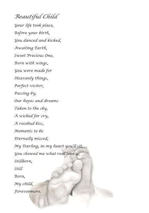 Child Funeral Poetry Print Stillbirth Poem Baby Death Poem Child