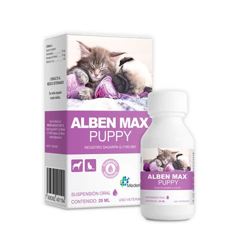 Alben Max Puppy Oral Frasco Con 20 Ml Mederi Lab