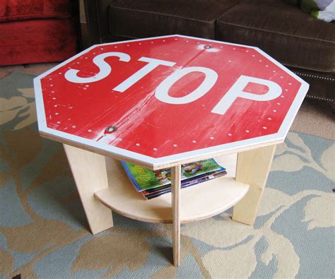See more ideas about coffee table, coffee table with storage, table. Stop Sign Coffee Table : 7 Steps (with Pictures ...