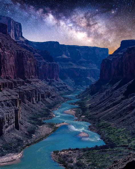 Milky Way Over Grand Canyon Photos Diagrams And Topos