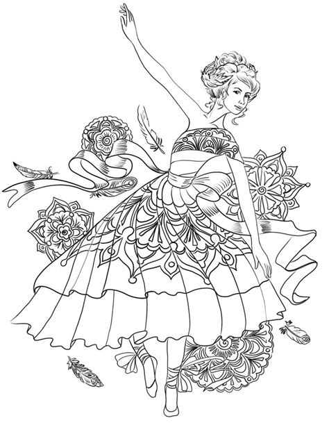 Anime Ballerina Coloring Pages Coloring Pages