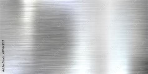 Realistic Brushed Metal Texture Polished Stainless Steel Background