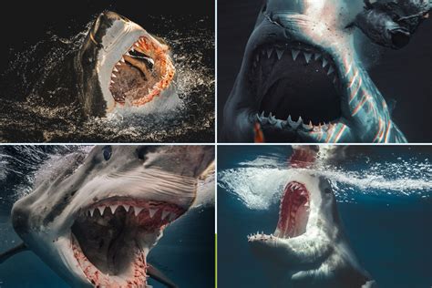 Man Photographs Great White Sharks Face To Face Not Going To Get Eaten