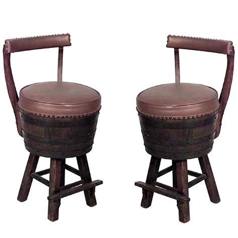 Table & chair sets └ furniture └ home, furniture & diy all categories antiques art baby books, comics actona large rustic wooden dining table and 6 chairs. Pair of 20th Century Rustic Old Hickory Oak Barrel Design ...