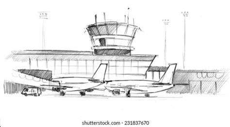 Airport Sketch Images Stock Photos And Vectors Shutterstock