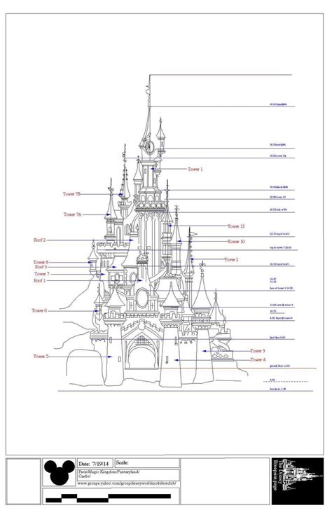 Disneyland Paris Castle Front Elevation In 2023 Disneyland Paris