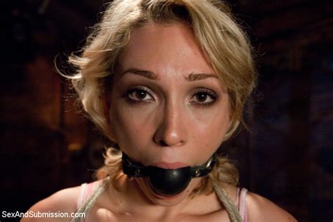 Lily Labeau Teen Blonde In Her Fist Bondage Her Tits With Clamps Porn